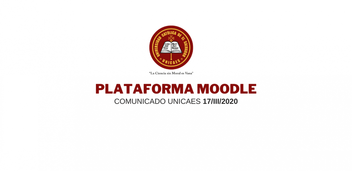 Comunicado UNICAES: Plataforma Institucional