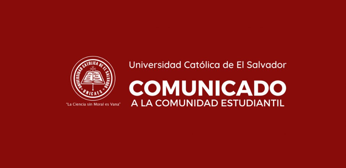 24/III/20: Mensaje a Comunidad Universitaria