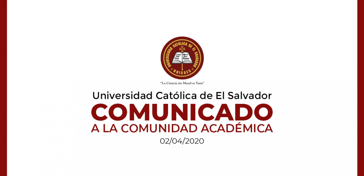 Comunicado UNICAES  |  Semana Santa