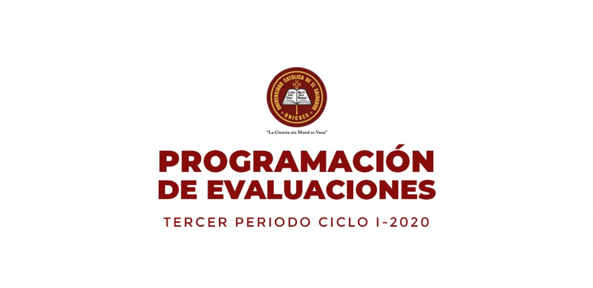 Programación de Evaluaciones – Tercer Periodo