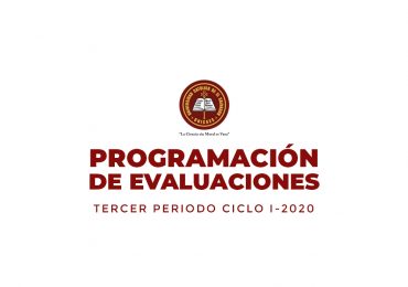 Programación de Evaluaciones – Tercer Periodo