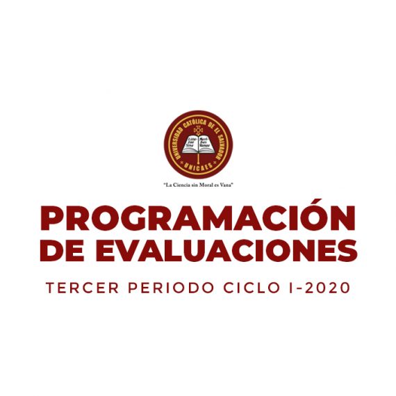Programación de Evaluaciones – Tercer Periodo
