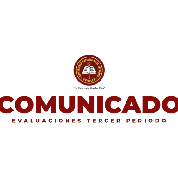 Comunicado – Evaluaciones Tercer Periodo