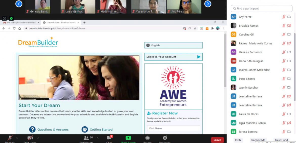 MUJERES EMPRENDEDORAS INICIAN PROCESO DE FORMACIÓN CON AMERICAN SPACE/UNICAES