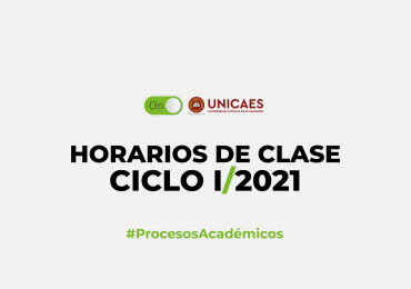 HORARIOS DE CLASES – CICLO I/2021