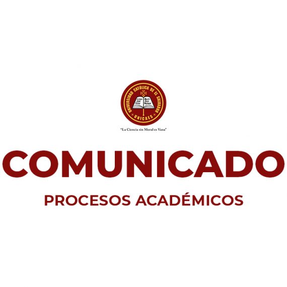 COMUNICADO PROCESOS ACADÉMICOS CICLO 1/2021