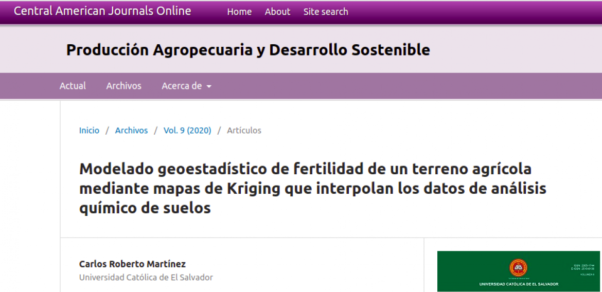 CIENCIA: UNA PRODUCCIÓN MULTIDISCIPLINAR SOBRE INFORMÁTICA Y AGRONOMÍA