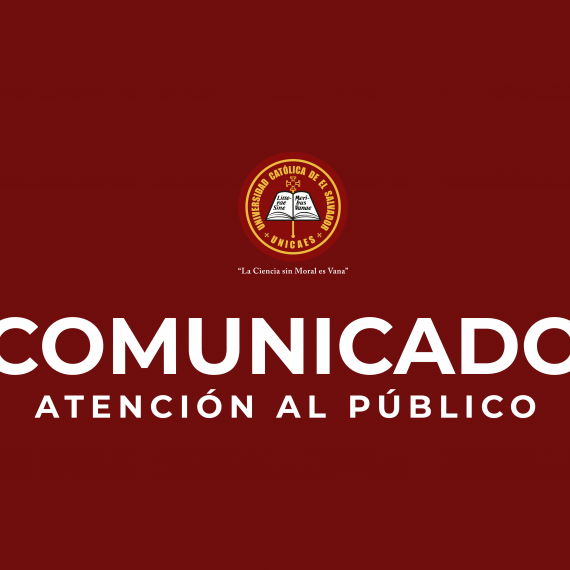 COMUNICADO ATENCIÓN AL PÚBLICO | UNICAES SANTA ANA