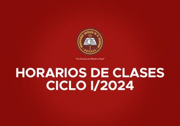 HORARIO DE CLASES CICLO I/2024